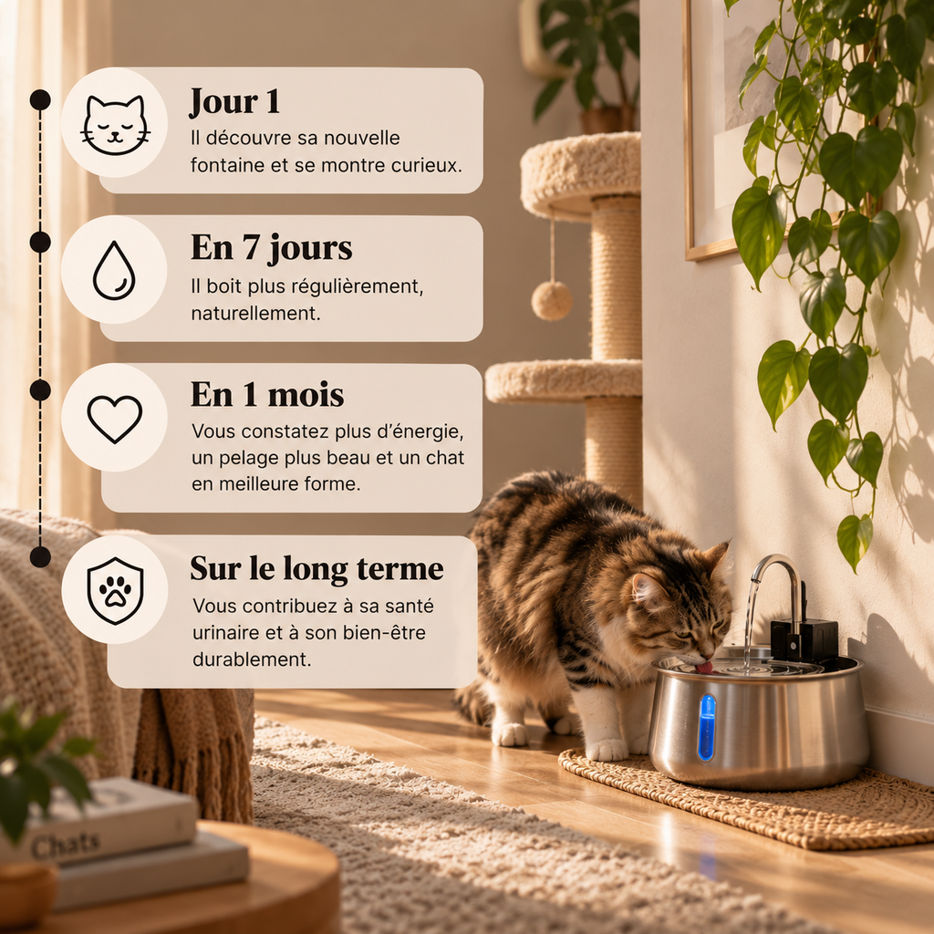 Ce qui change pour votre chat au fil des semaines